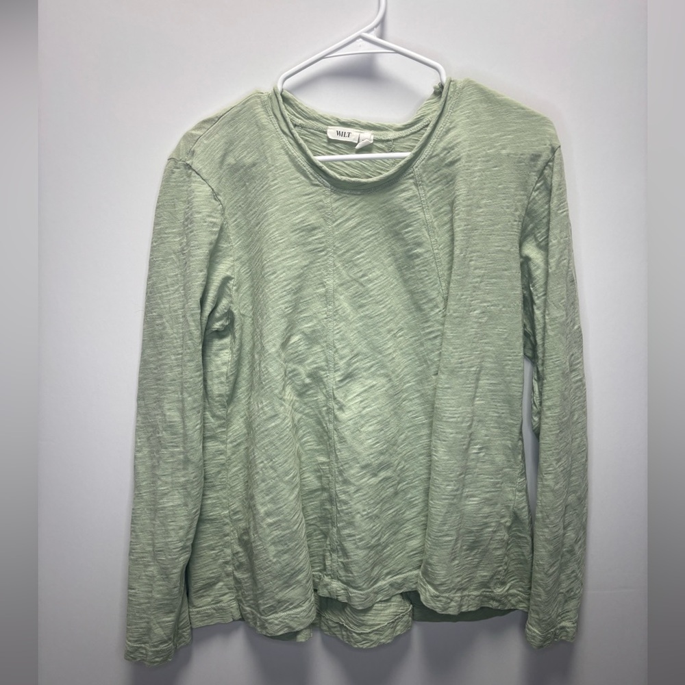 Wilt Long Sleeve Shirt in Heather Green Size L